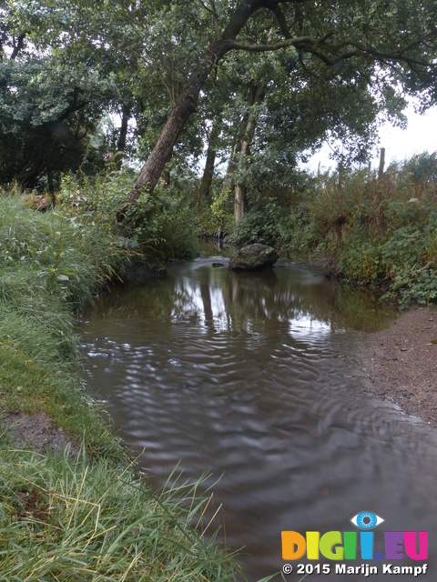 FZ019242 Water flowing Brook House Farm Campsite